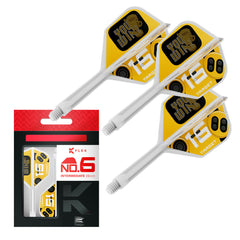 Target You Win K Flex No.6 — yellow flights and shafts with packaging