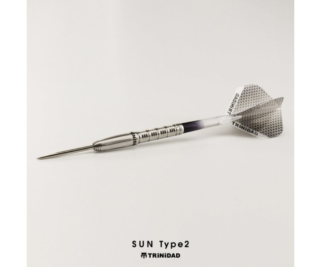 Trinidad Sun Type 2 22g steel-tip dart – assembled dart with flight and shaft
