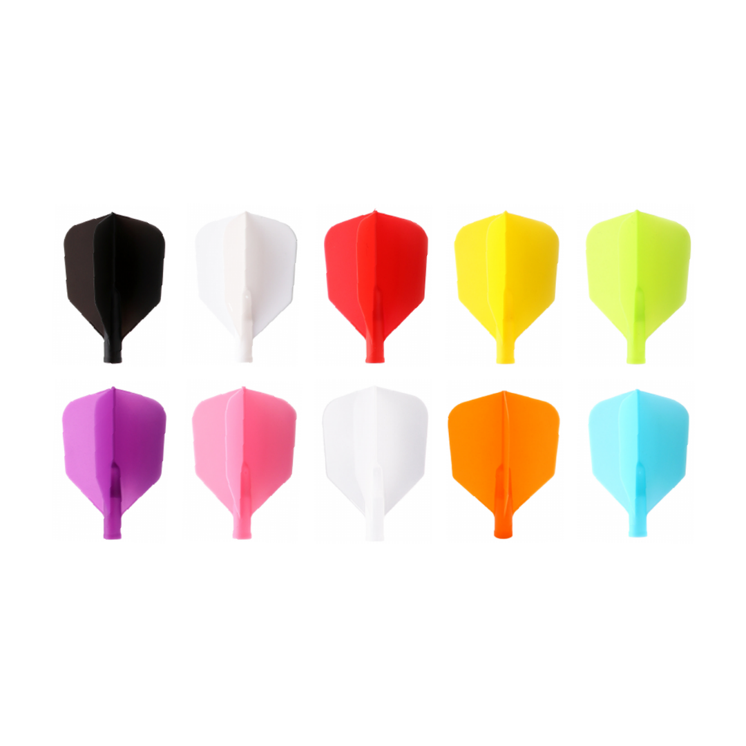 Tero AK4 Dart Flights - Big Wing; all 10 original colour/design photographs shown upright against a white background. Supplied pack quantity is unchanged.