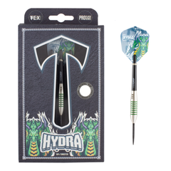 Tex Hydra Steel Tip Darts 90% Tungsten — dart and packaging