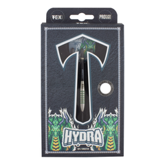 Tex Hydra Steel Tip Darts 90% Tungsten — retail packaging