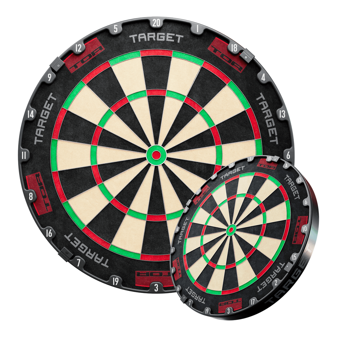 Target TOR Dartboard — front and angled dartboard views