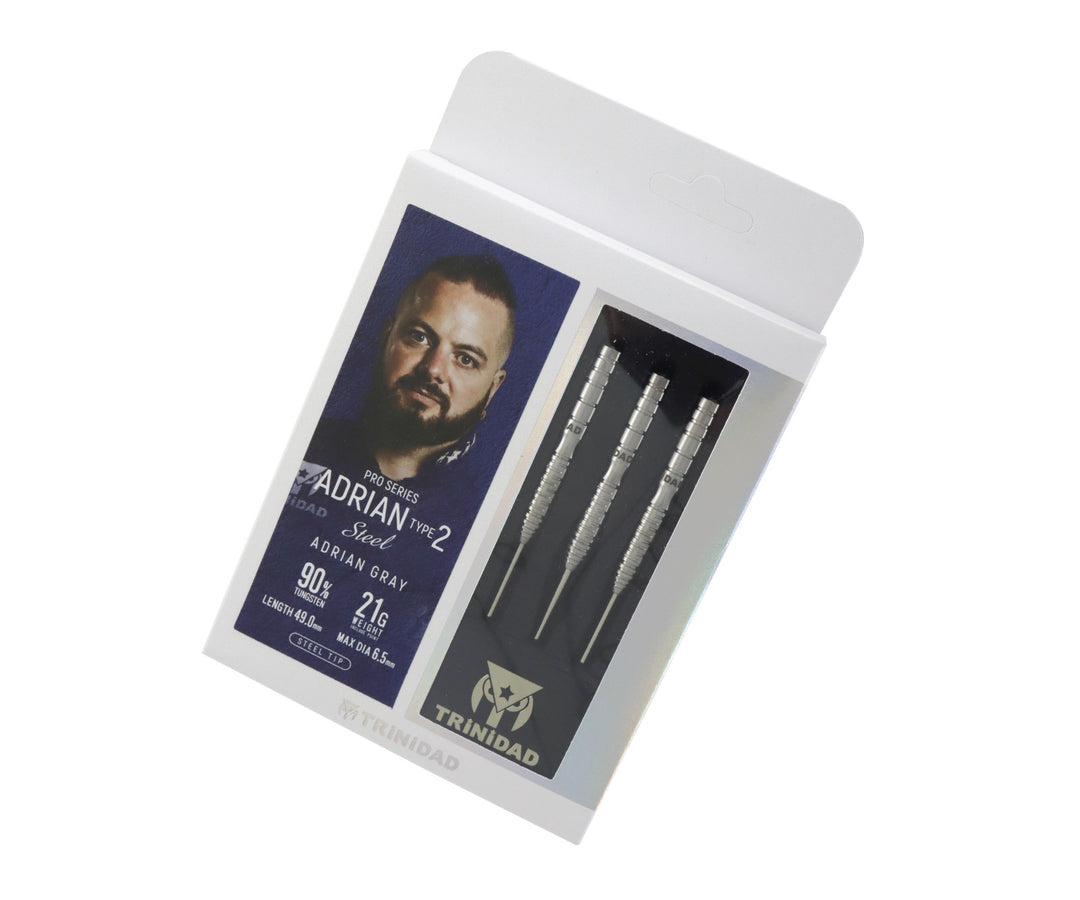 Trinidad Adrian Type 2 21g steel-tip retail packaging