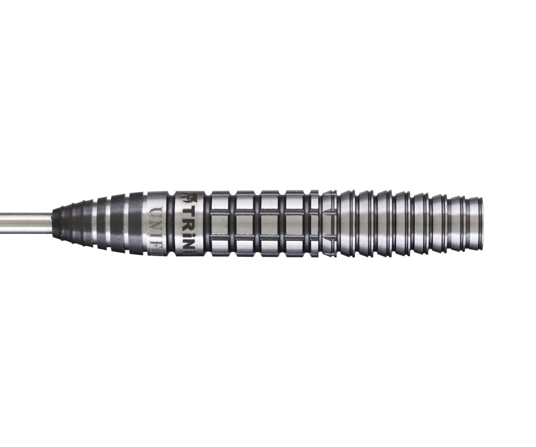 Trinidad Gonzalez Type 6 23g steel-tip barrel side profile with fitted point