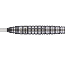 Trinidad Gonzalez Type 6 23g steel-tip barrel side profile with fitted point