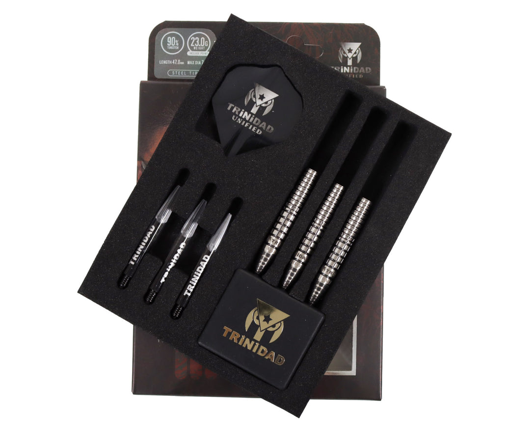 Trinidad Gonzalez Type 6 23g steel-tip complete set and included accessories