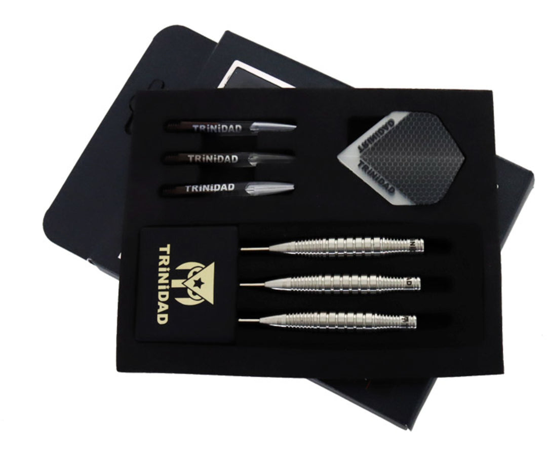 Trinidad Jack 30g steel-tip complete set and included accessories