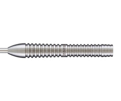 Trinidad Saldivar Type 3 23g steel-tip barrel side profile with fitted point