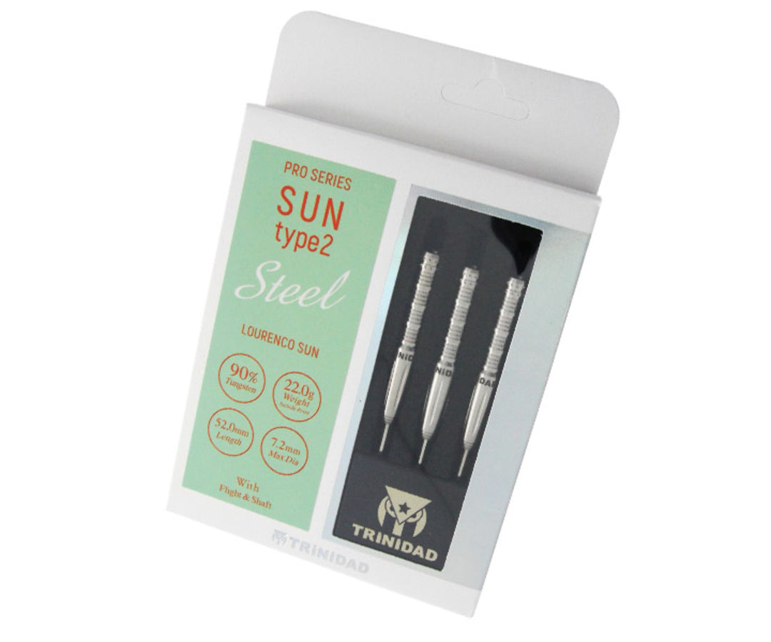 Trinidad Sun Type 2 22g steel-tip retail packaging