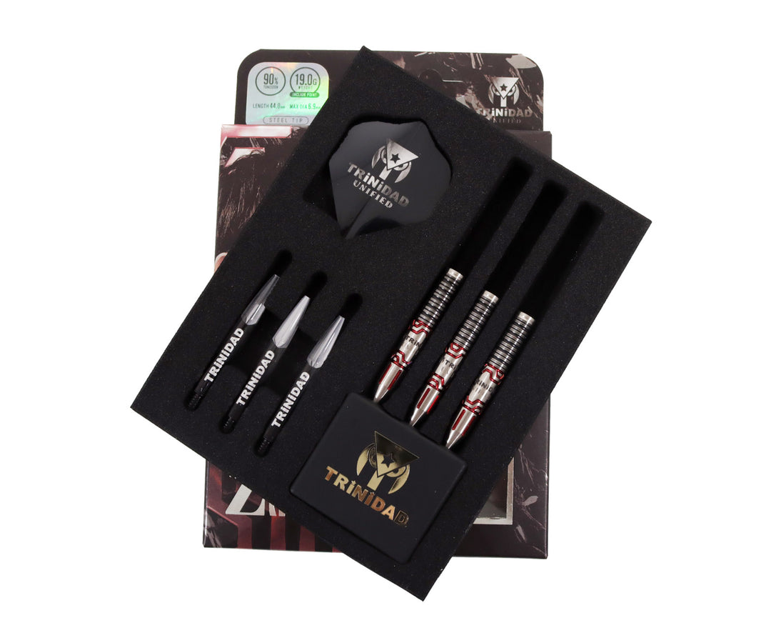 Trinidad Zapata 19g steel-tip complete set and included accessories