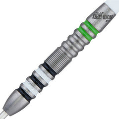 Unicorn Callan Rydz Riot Steel Tip Darts 80% Tungsten — barrel and grip close-up