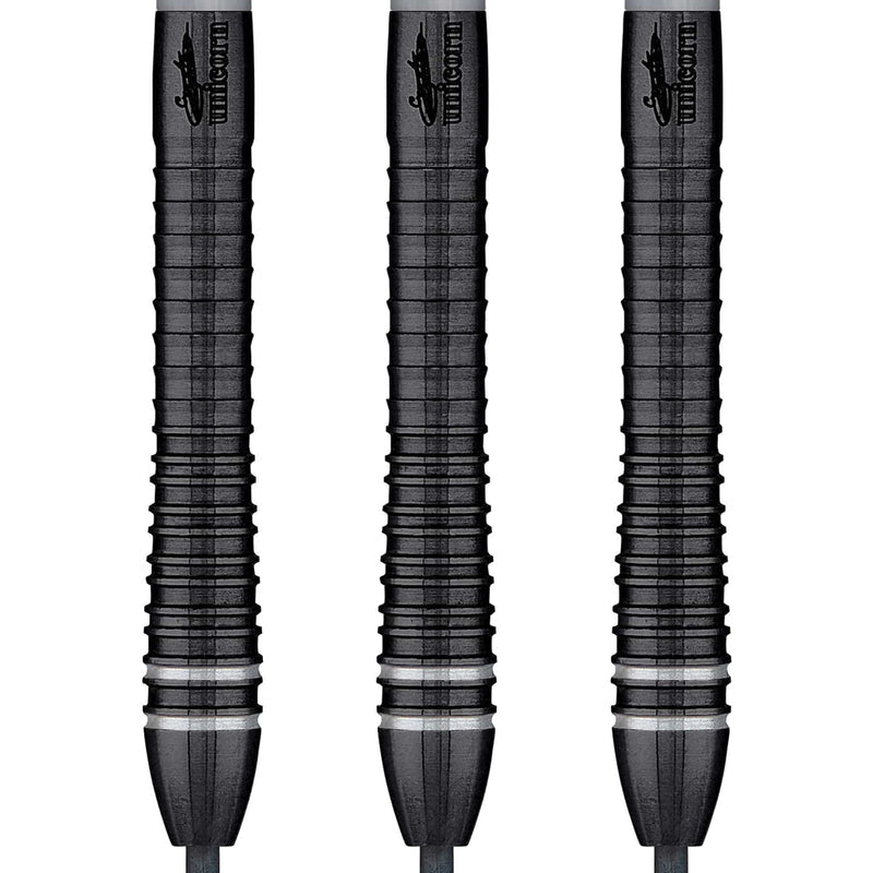 Unicorn Gary Anderson Noir Phase 6 90% Tungsten darts — three dart barrels
