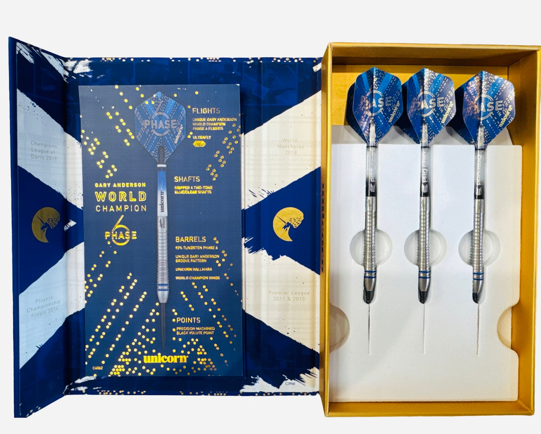 Unicorn Gary Anderson Phase 6 + Storm Points 24g trade-in darts