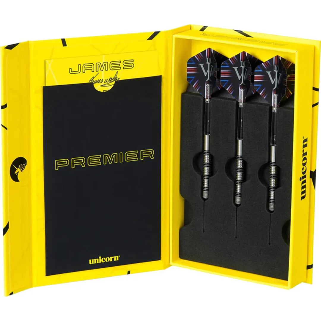 James Wade Premier Darts Steel Tip Darts - 90% Tungsten