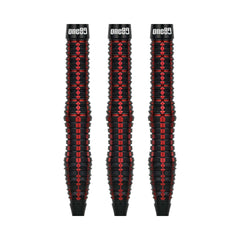 One80 Vaelkris V2 Steel Tip Darts - 90% Tungsten — three barrels, without shafts, flights or points