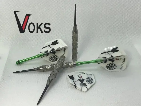 Voks Checkmate darts — three assembled darts