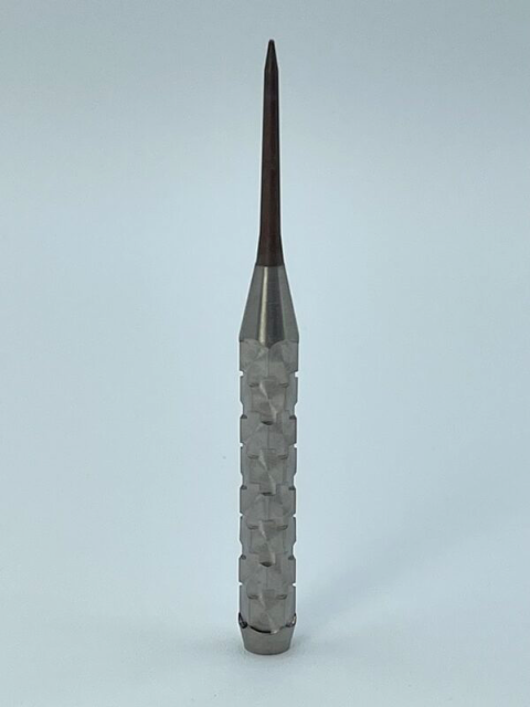 Voks Checkmate darts — barrel and grip close-up
