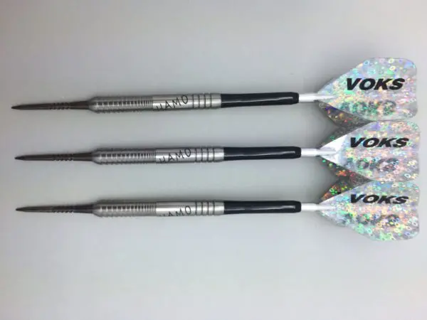 Voks Hamo darts — three assembled darts