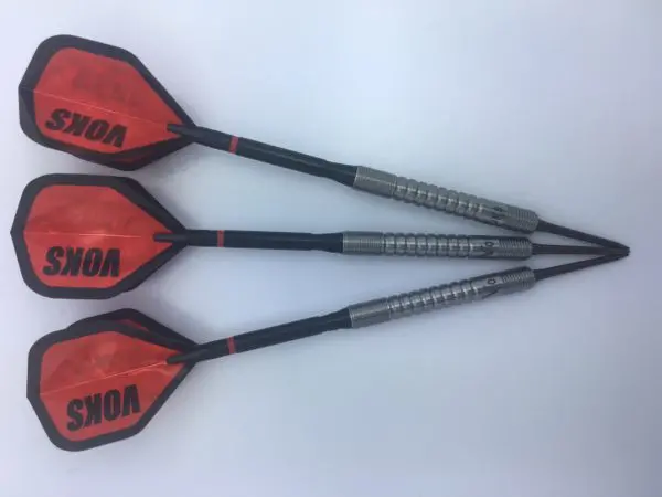 Voks Jw One darts — three assembled darts