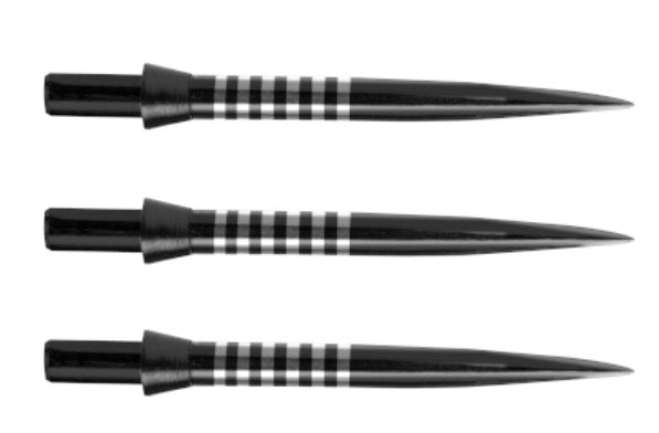 Winmau Freeflo Re Grooved Points — black replacement points