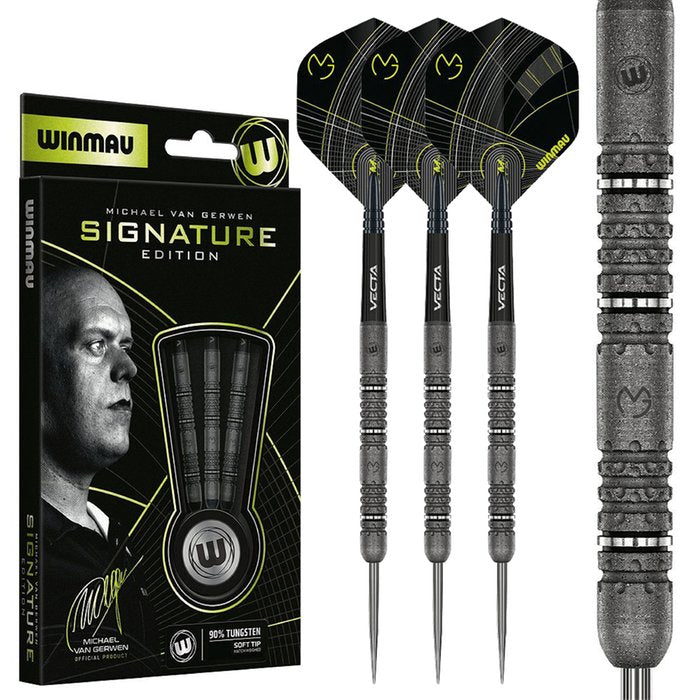 Winmau MVG Signature Edition Steel Tip Darts - 90% Tungsten 23g