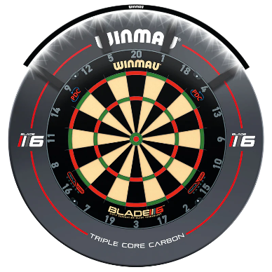 Winmau Polaris 120 Dartboard Light — light fitted around a dartboard