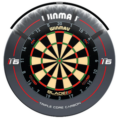 Winmau Polaris 120 Dartboard Light — light fitted around a dartboard