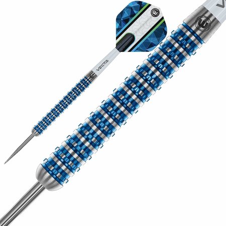 Winmau Poseidon Steel Tip Darts 90% Tungsten — barrel and grip close-up