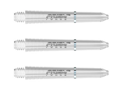 Winmau Prism Force Dart Stems / Shafts — three clear shafts