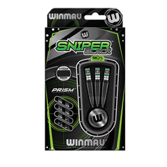 Winmau Sniper Black Steel Tip Darts 90% Tungsten — retail packaging