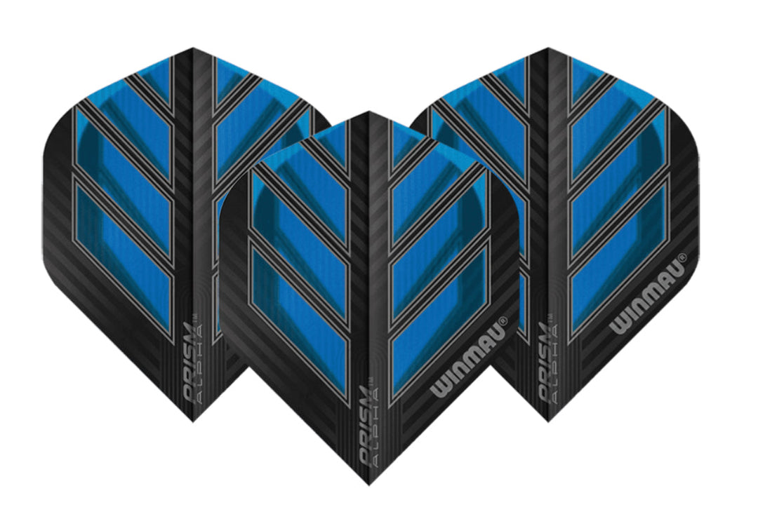 Winmau Sub Zero Steel Tip Darts 80% Tungsten — three dart flights