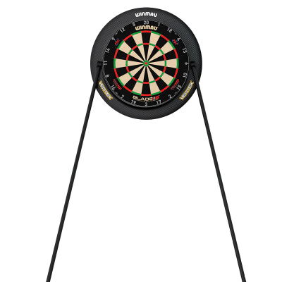 Winmau Vertex Dartboard Stand — stand with a mounted dartboard