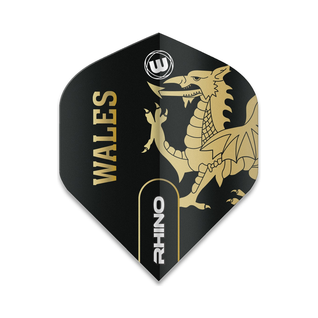 Winmau Wales Rhino Dart Flight - 100 Micron; one flight shown.