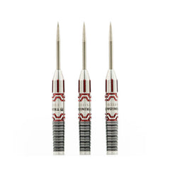 Trinidad Zapata Steel Tip Darts – 90% Tungsten – manufacturer photograph of three barrels