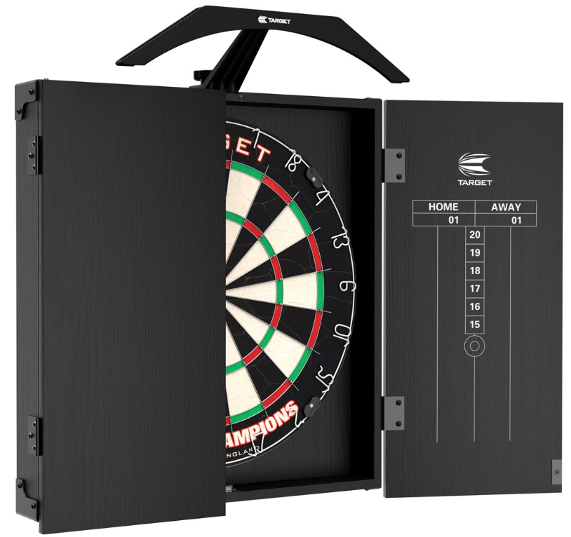 Target Arc Dartboard Cabinet - Lighting System Dart Board from On Point Darts