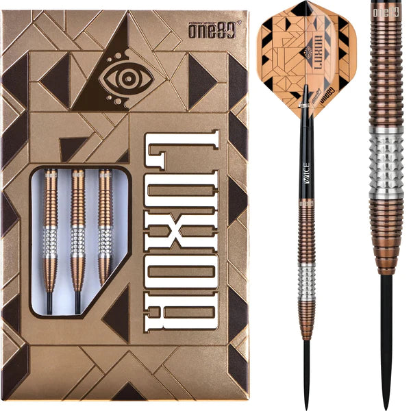 One80 - Luxor Gamma Bronze Darts Steel Tip Darts - 90% from On Point Darts