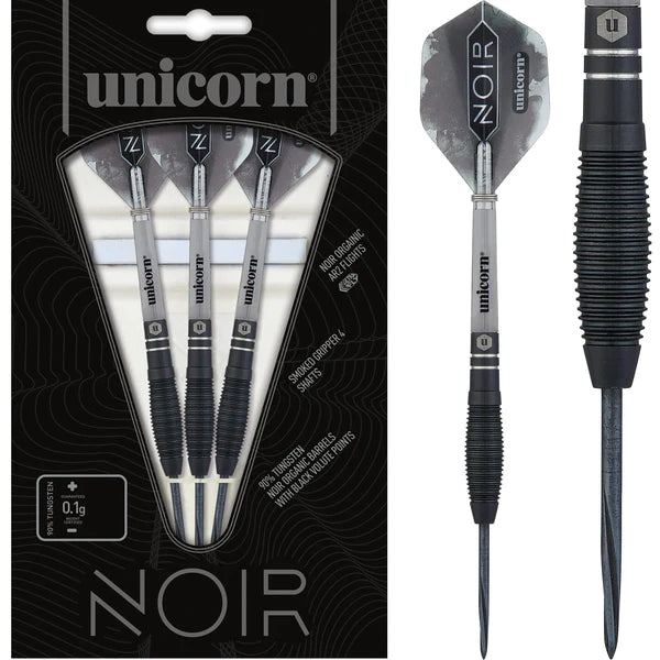 Unicorn - Noir Bomb Style 1 Darts Steel Tip Darts - 90% from On Point Darts