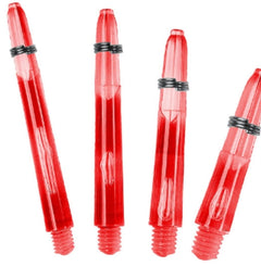 One80 Proplast Shafts — red shafts in different lengths