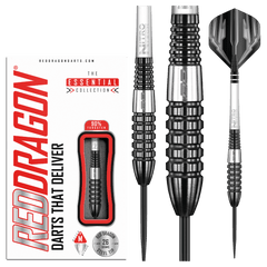 Red Dragon Carnage 4 Steel Tip Darts 90% Tungsten — dart, barrel detail and packaging