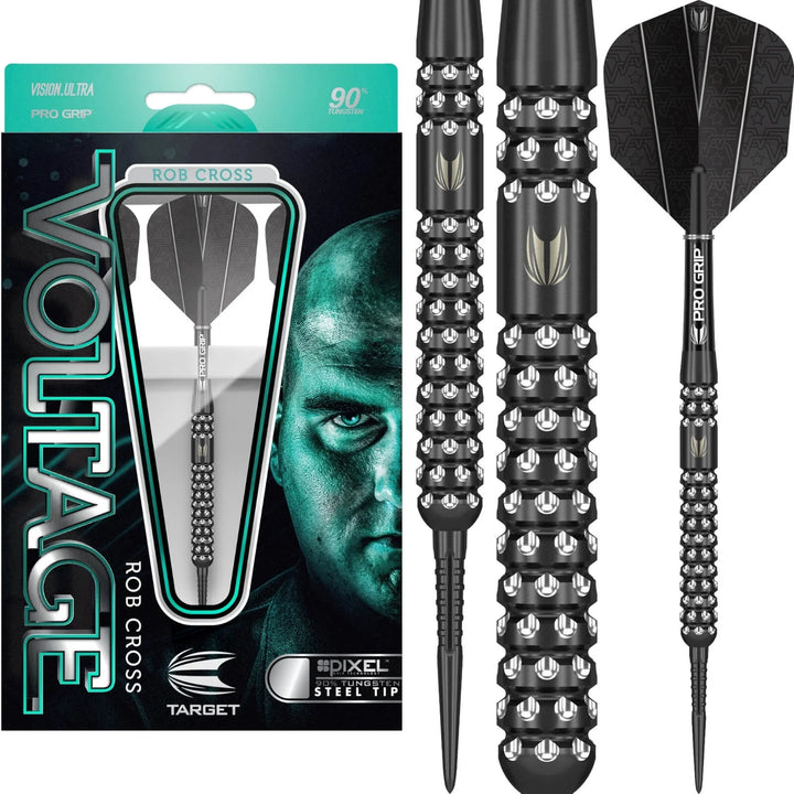 Target - Rob Cross Pixel Grip Steel Tip Darts - 90% Tungsten