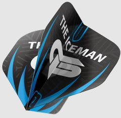 Red Dragon Gerwyn Price Hardcore Logo Dart Flights — flight design, angled view
