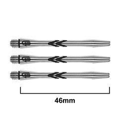 Red Dragon Gerwyn Price Iceman V Groove Shafts Medium — black shaft length diagram