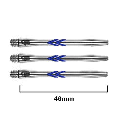 Red Dragon Gerwyn Price Iceman V Groove Shafts Medium — blue shaft length diagram