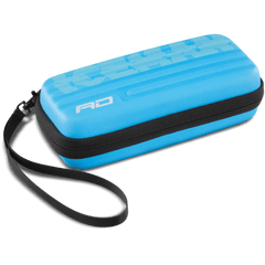 Red Dragon Monza dart case — closed blue case
