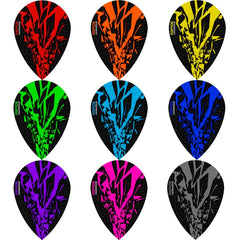 Harrows Rapide X Dart Flights And Accessories Pear — flight colour options