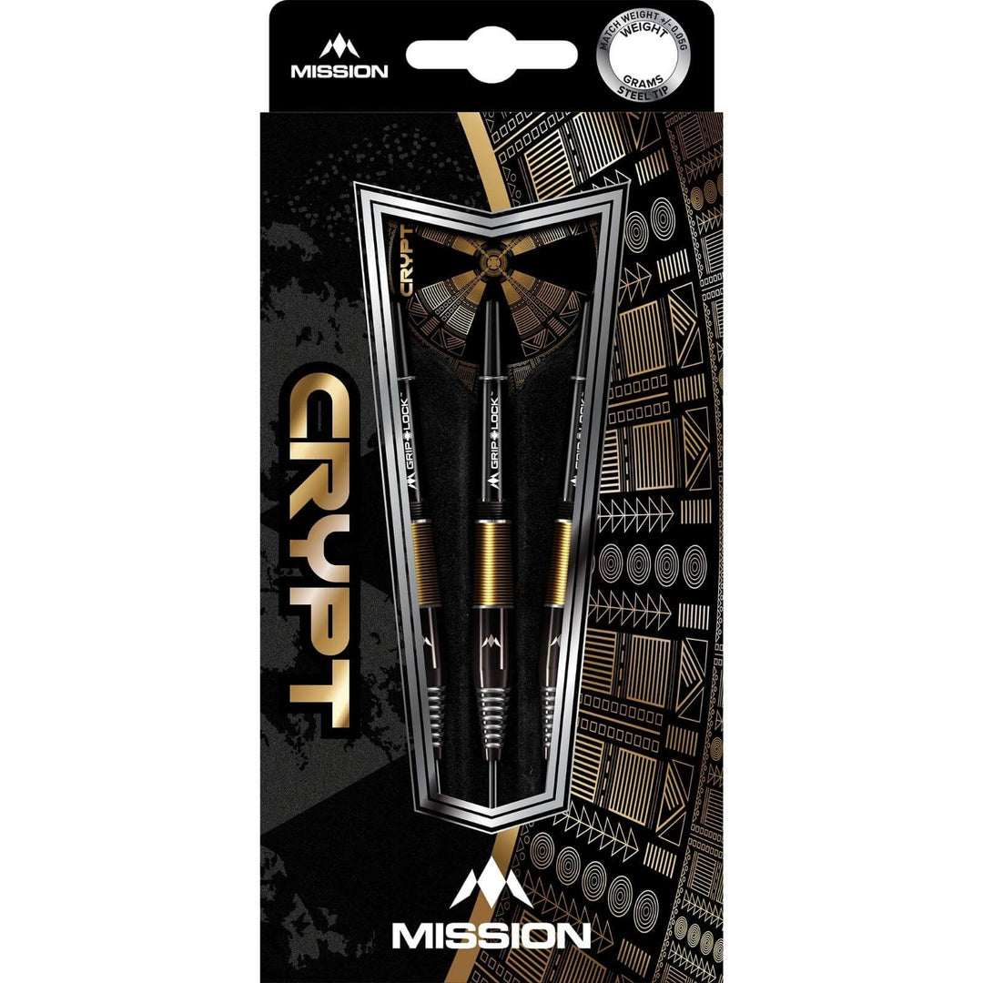 Mission Crypt M2 90% Tungsten Darts — retail packaging