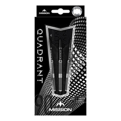 Mission Quadrant M4 90% Tungsten Darts — retail packaging
