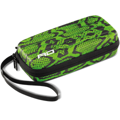 Red Dragon Peter 'Snakebite' Wright Monza Dart Case — closed green case