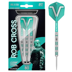 Target Rob Cross Steel Tip Darts 80% Tungsten — dart and packaging