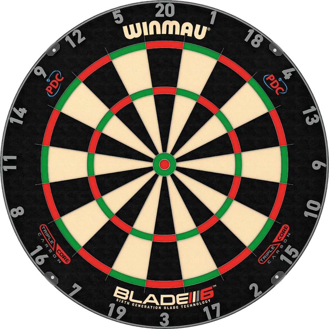 Winmau Blade 6 Triple Core Dartboard — dartboard face